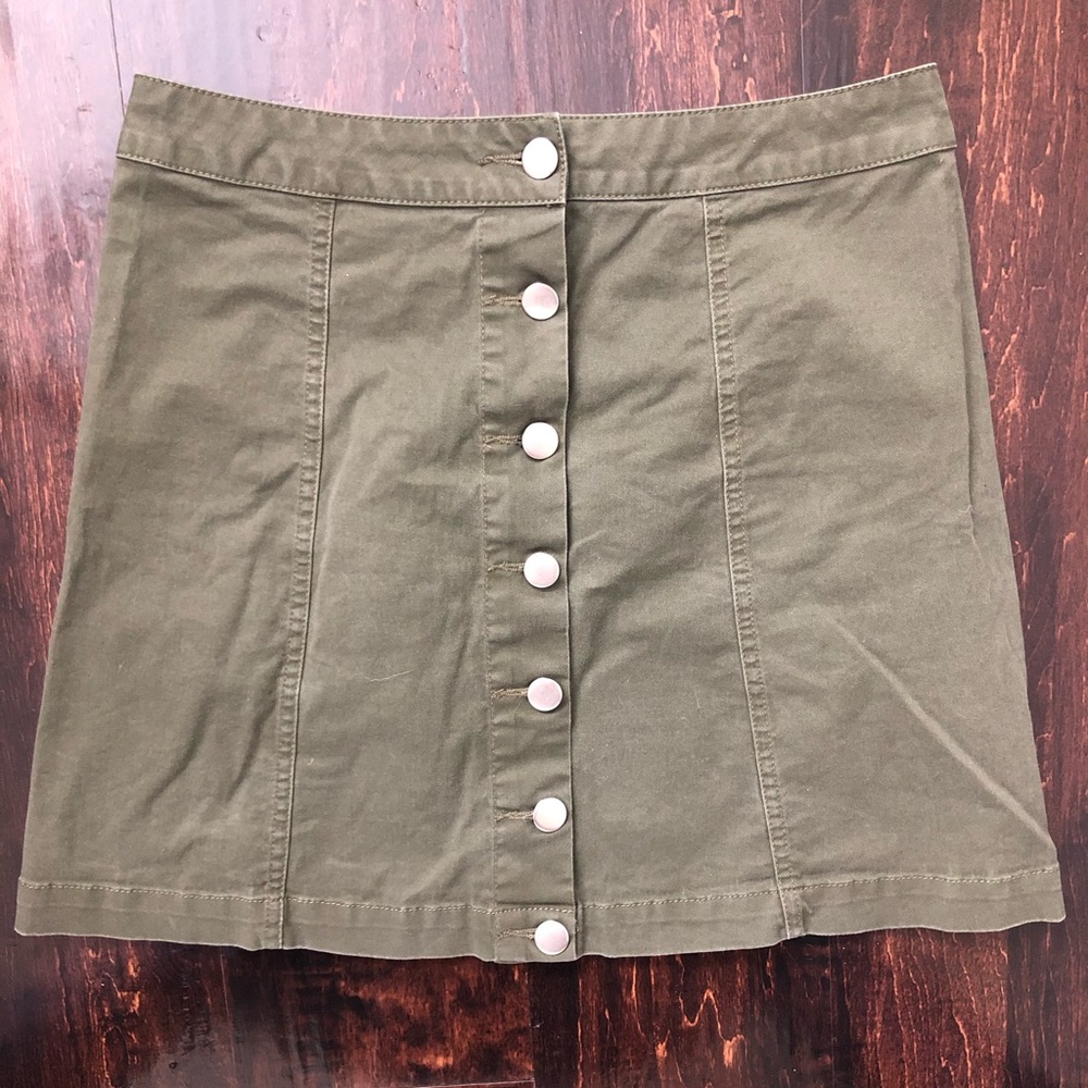 Army Green Skirt